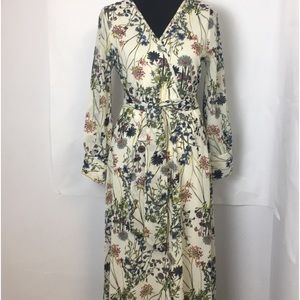 Ultra Pink long sleeve floral dress